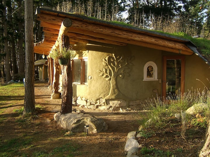 Picturesque and unique cob home on organic farm
