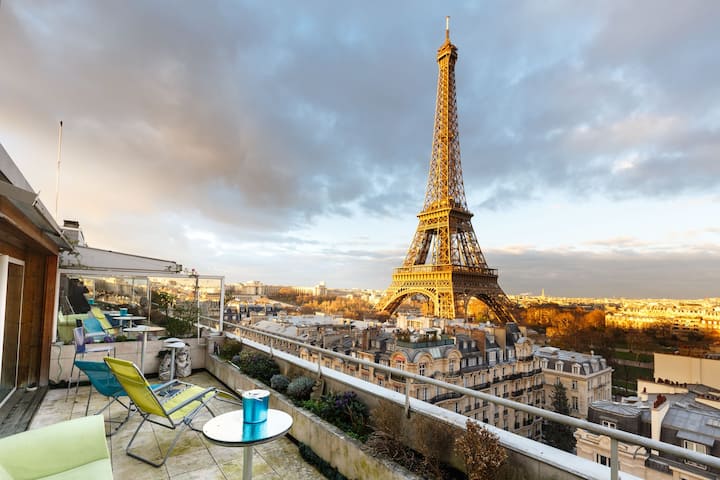Penthouse w the best view of Paris