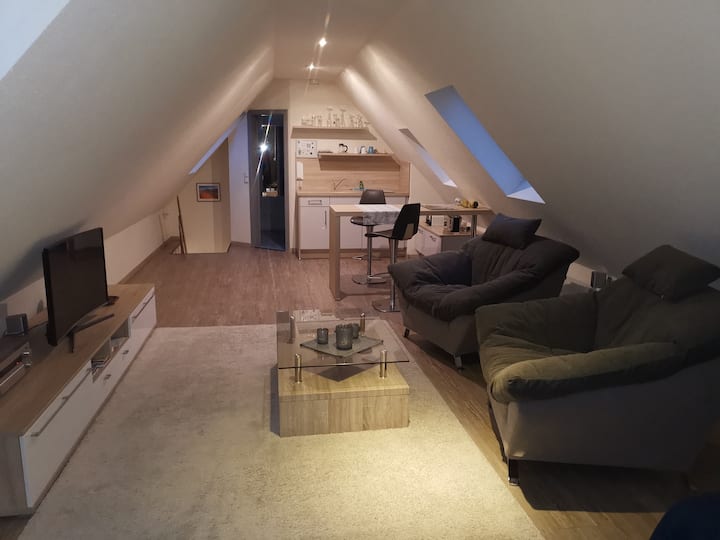 A small attic studio