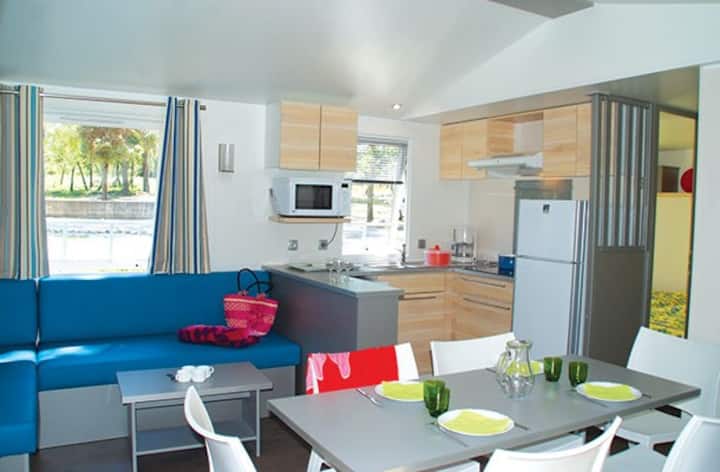 Mobil home 6 pers Camping 4* Spa