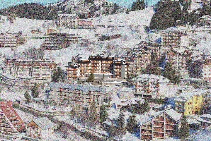 A terrace on the ski slopes of Prato Nevoso