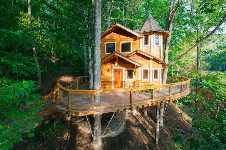 Asheville's luxury treehouse!