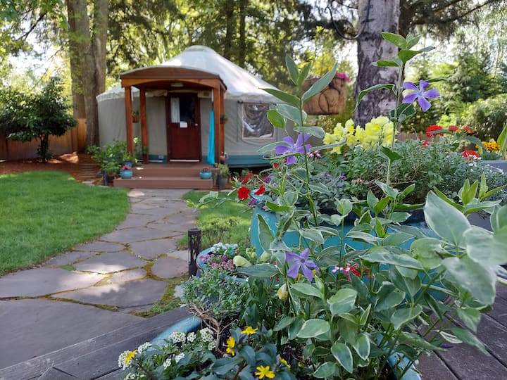 Garden Home Backyard Yurt Experience