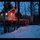 Treehouse at dusk.