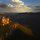 the landmark rock formation, the Three Sisters is just at the end of the street