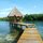 Private gazebo on the canal is ideal to open a bottle of wine and enjoy the sunset, with teak table and chairs also ideal for romantic picnics.
