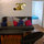 From the cosy livingroom the doors open up to the two large adjoining bedrooms.