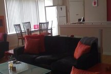 room in large modern flat