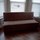 This futon is in the dining room and folds out to sleep two