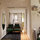 Seating area in front of bed