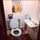 Shared toilet. No showers allowed, so its always remains nice and dry. 