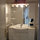Sirene beach apartment main bathroom with laundry