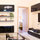Living room entertainment center (TV + stereo)