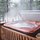 Another shot of the hot tub at Black Bart House