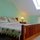King Size Bed, cathedral ceiling, skylight bedroom