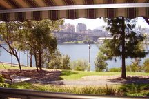 Great harbour views close to water.