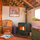 Everyone loves the cozy, warm pellet stove when it's chilly out!