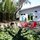 Front Entry to the Birdhouse with tree shaded limestone patio
