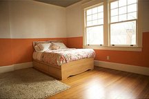 Comfy full bed in renovated house