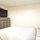 Library bedroom.  Double bed, 32" flat screen TV, books and children games.  
