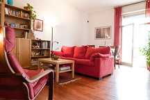 sunny, private room w/ own bath 