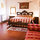This is the master bedroom in Cottage with a view