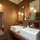 En suit bathroom with two washing basin 
