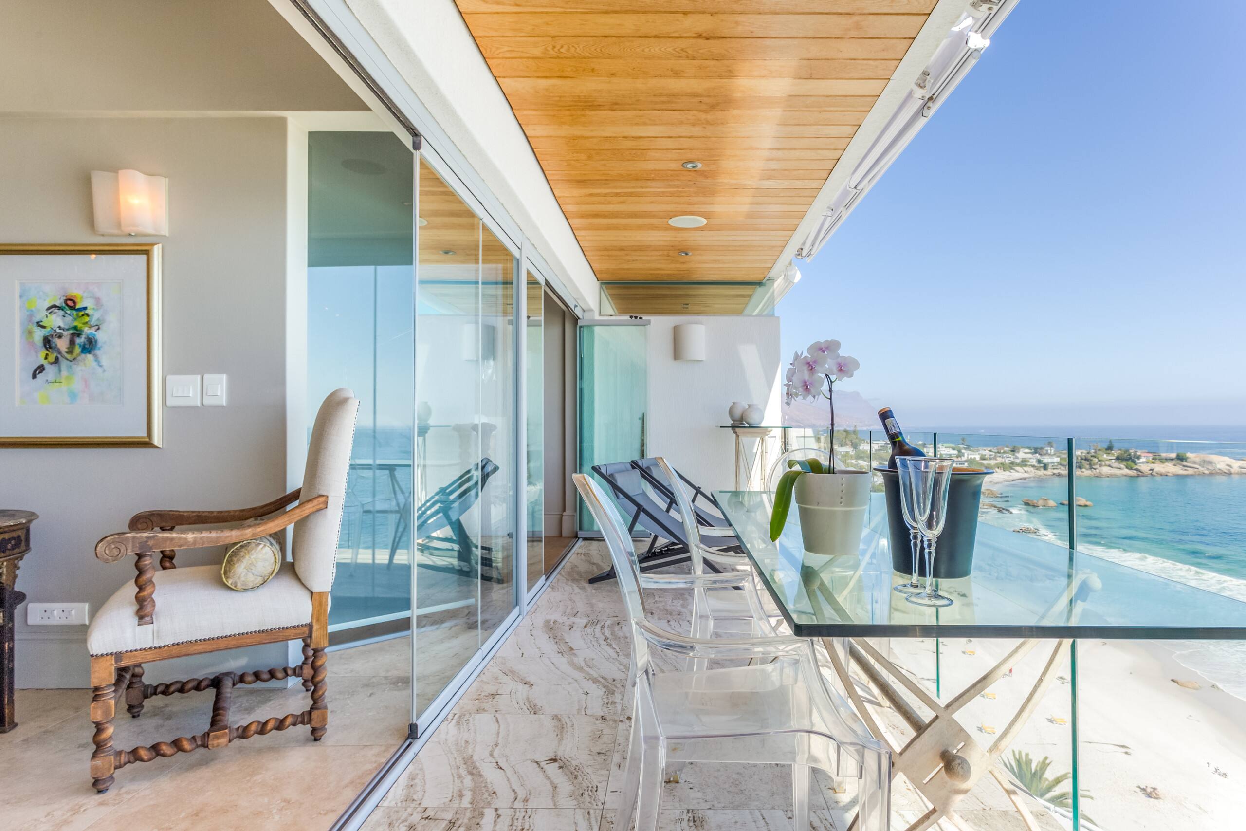Eclectic Comfort with Endless Views on Clifton Beachfront Apartments
