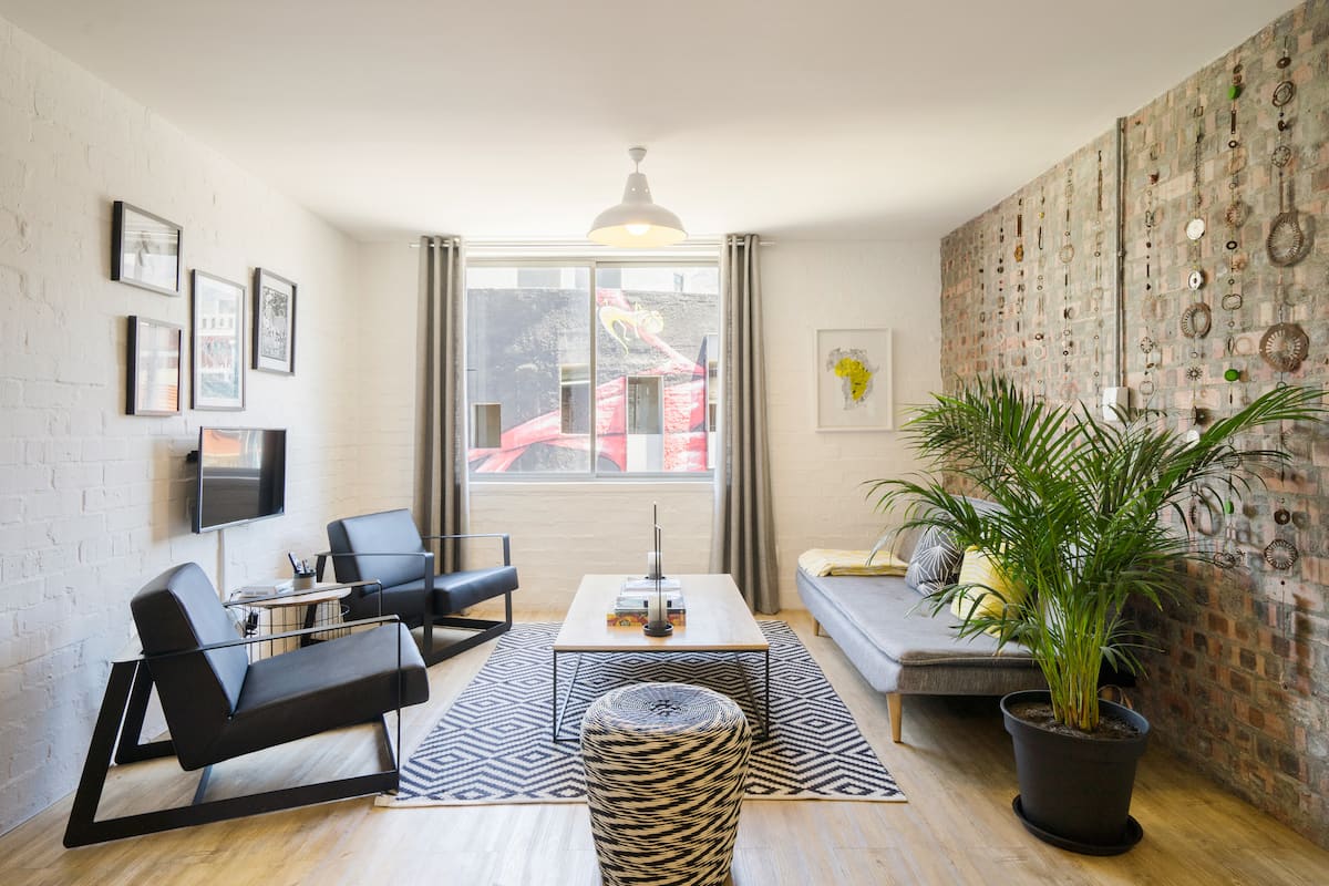 Stay in Trendy Loft-Style Flat with Mountain Views