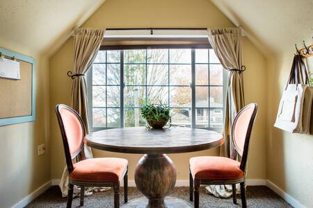 Revamped Loft in Historical Victorian with Porch Winter View