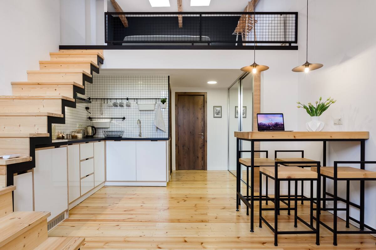 Minimalist, Loft-Style Apartment in Old Town