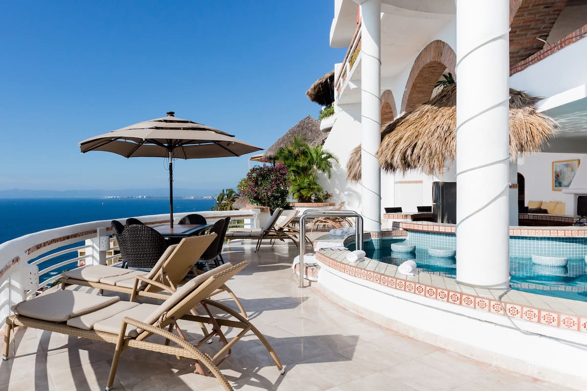 Take in Panoramic Views of Banderas Bay from Villa Azul