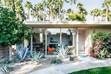 Stylish Mid-Century Modern Gem with Heated Pool and Spa