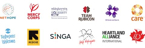 Partners of the Open Homes program, including Mercy Corps, Team Rubicon, SIGNA, Refugees Welcome, and others.