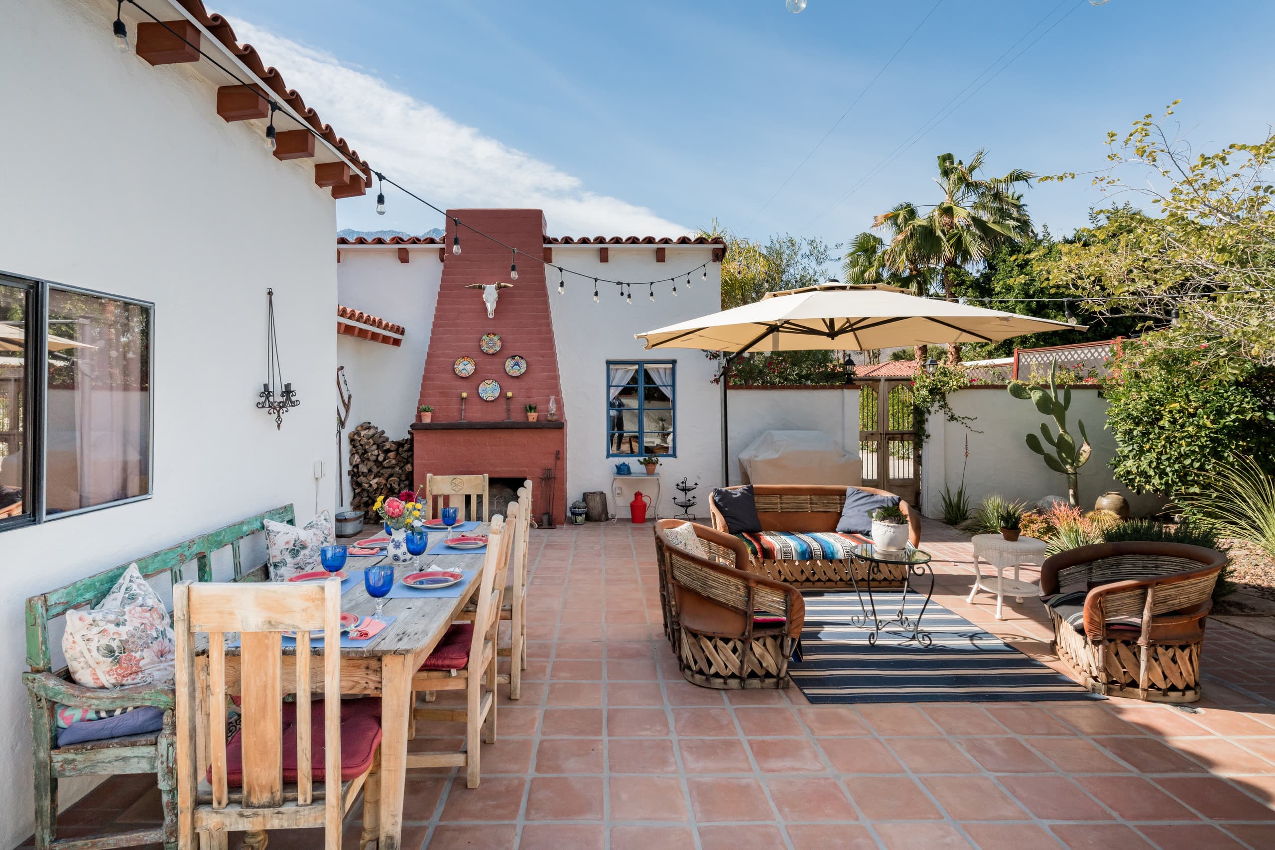 SpanishStyle Home with Saltwater Pool In Palm Springs Houses for