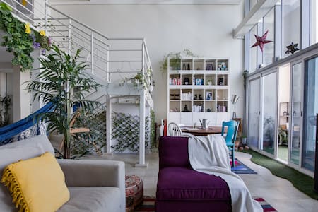 Work from Home in Duplex Loft Apartment with Home Cinema