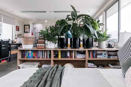Sunny, Light & Airy, Plant & Art-Filled River Studio