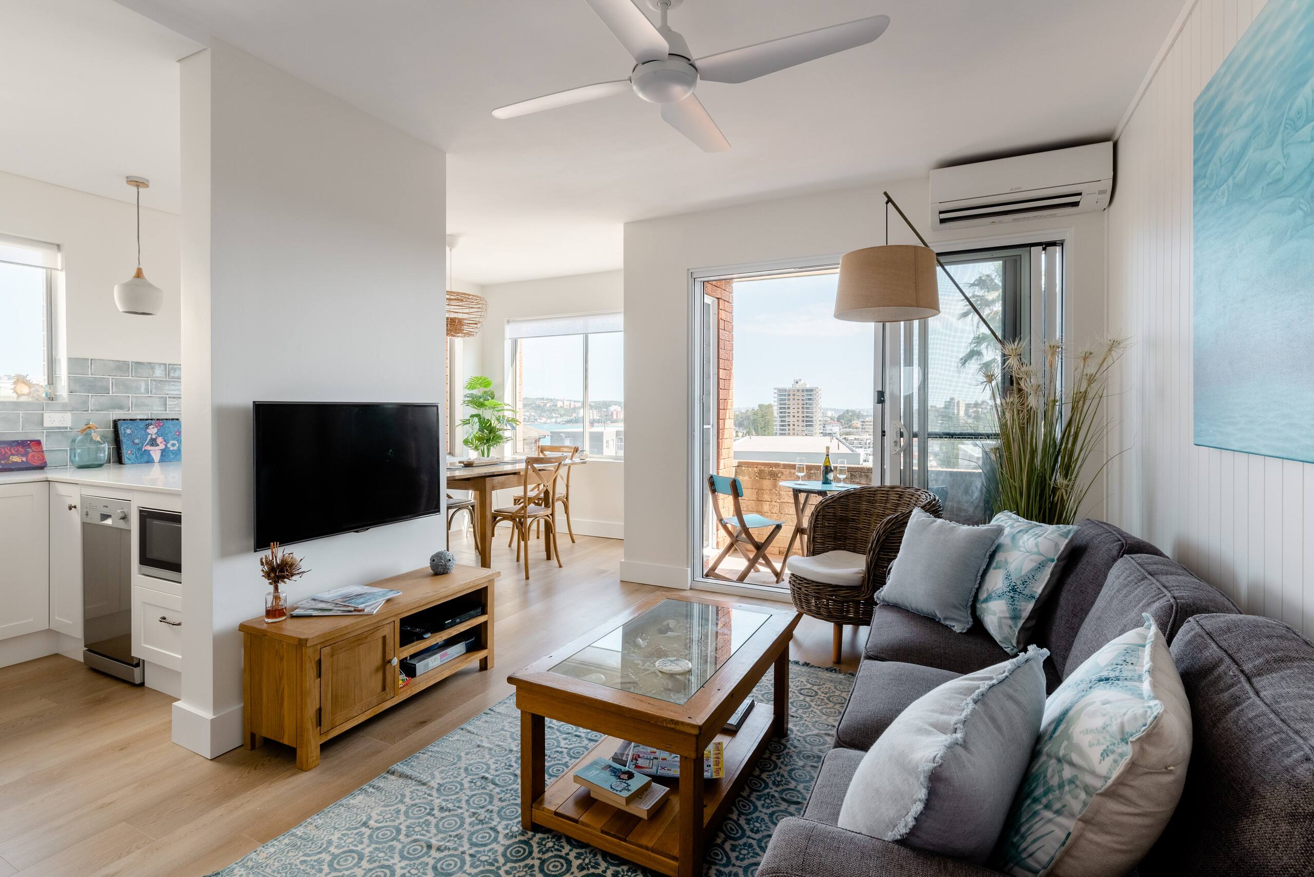 Just Renovated Two Mins to Beach, Balcony, Views & Garage