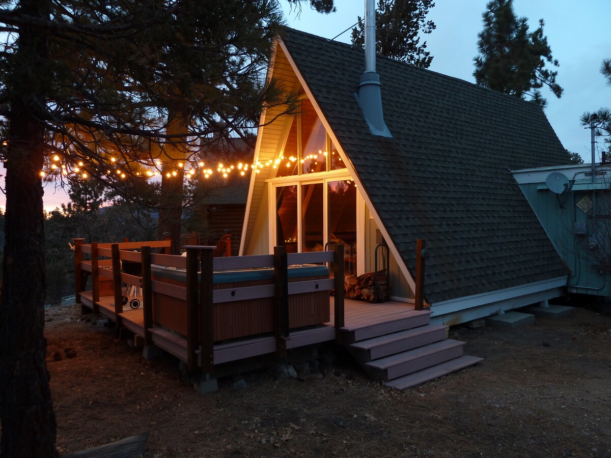 Rustic A Frame Cabin With Spa Near Golf Course Cabins For Rent
