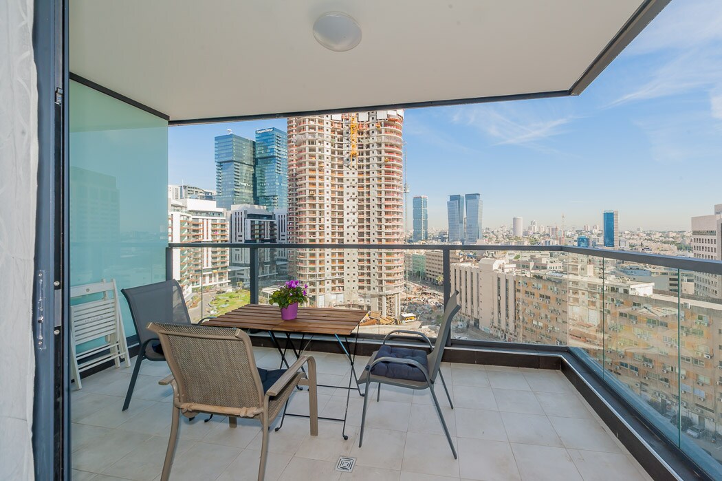 Superior Spacious 14th Floor Parking Tlv Mall דירות להשכרה