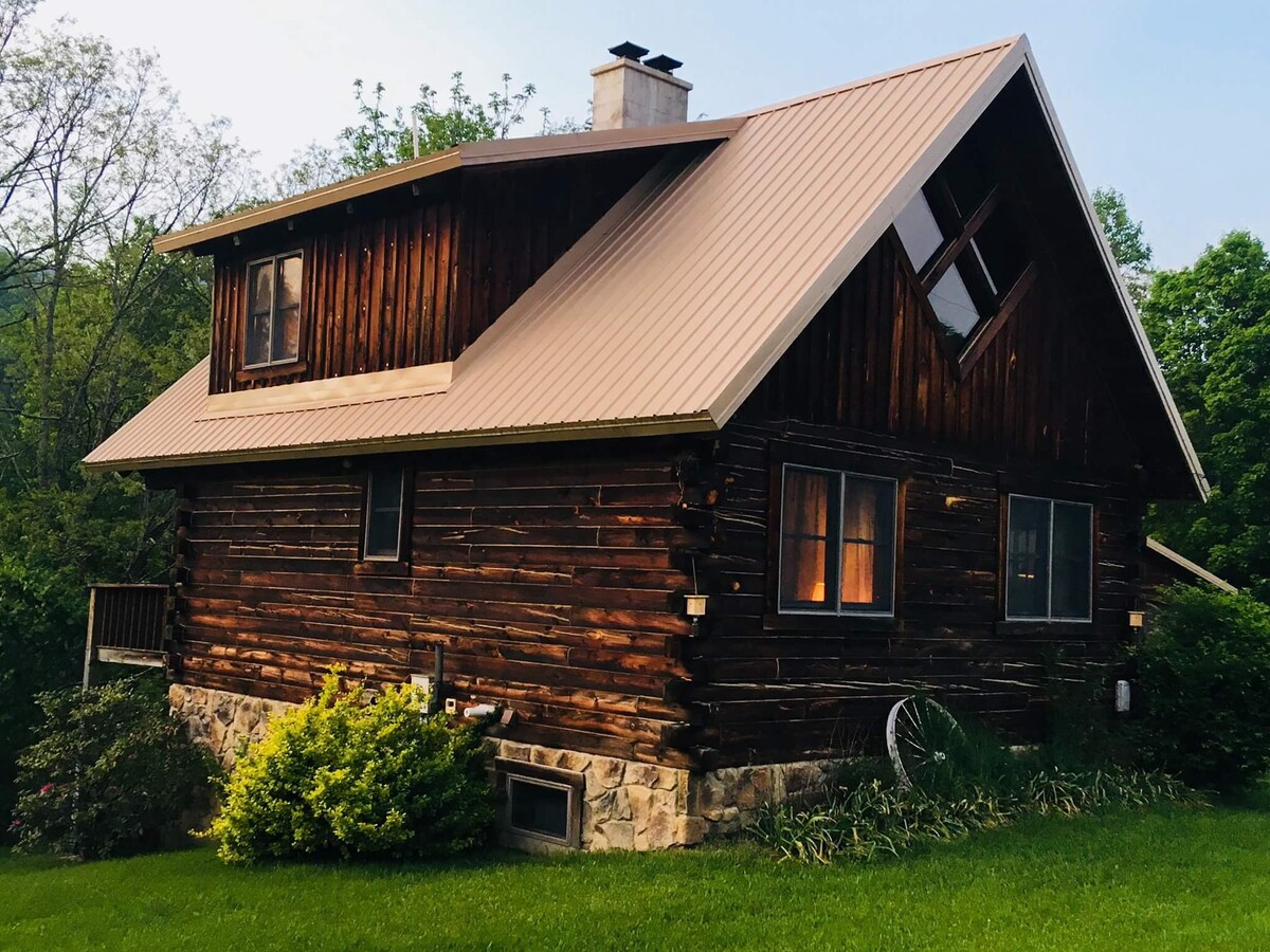 Greywolf Log Home Shavers Fork River In Elkins Wv Houses For