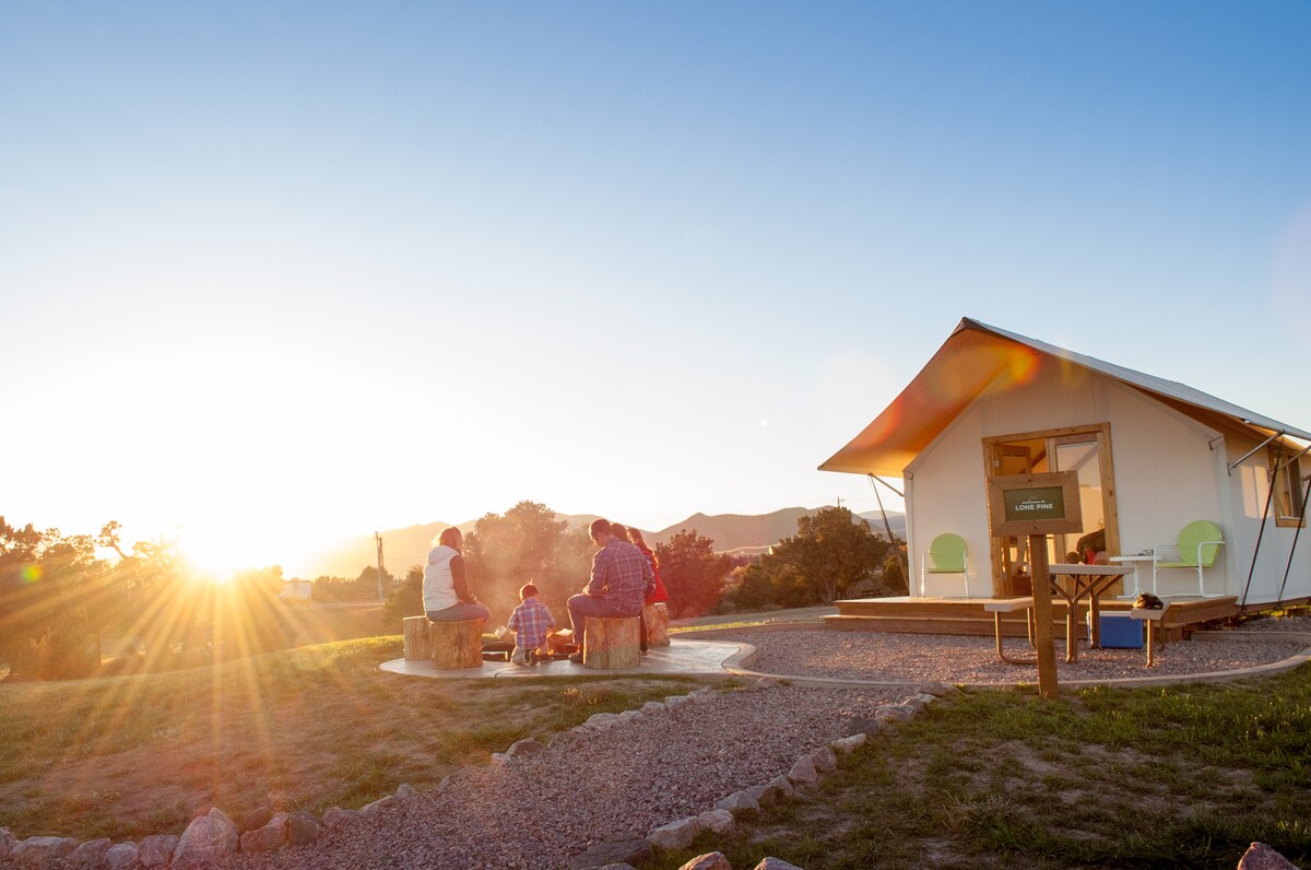 Glamping Tent Single Queen Royal Gorge Cabins Tents For Rent