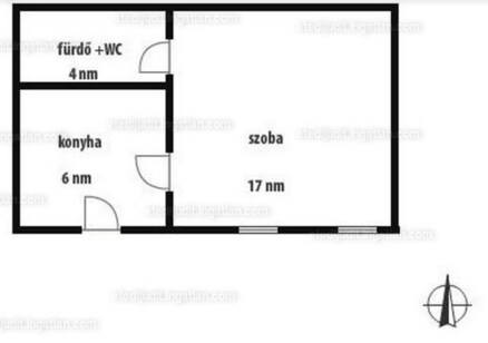 Lovely studio apartment for rent apartments for rent in budapest ... Konyha 4 nm