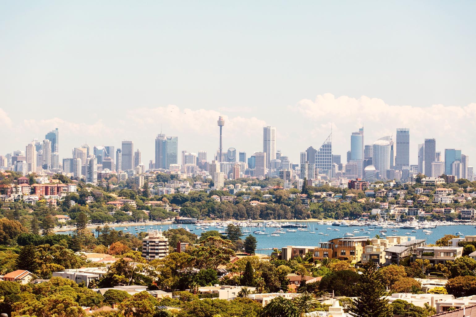 Australia towns. Австралийский город закат.