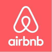 Ikon med logotyp för airbnb