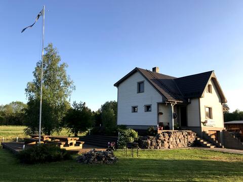 Cozy sauna house in a small village Voose