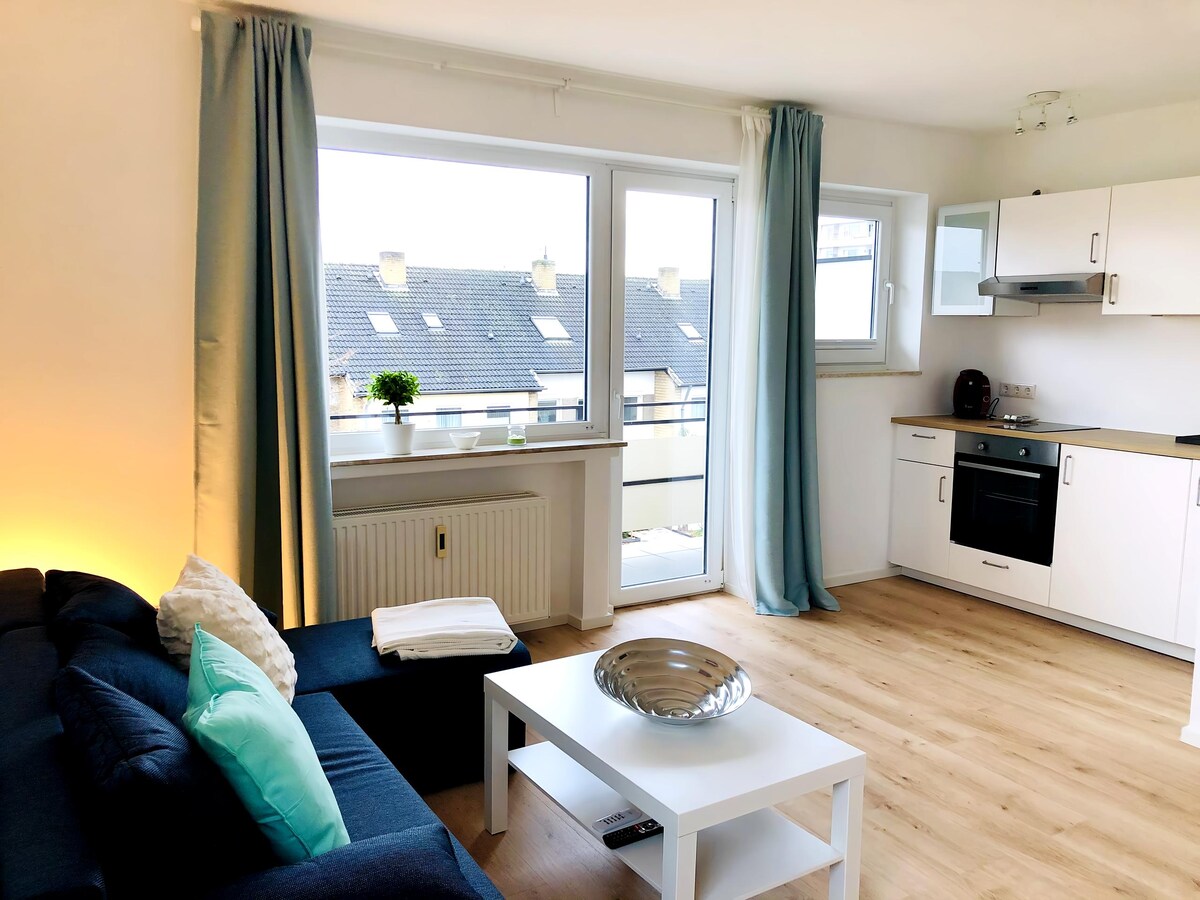 Top Airbnb: Modern apartment | Near Düsseldorf trade fair a Neuss