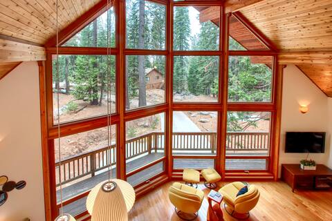 Lux A-Frame Panoramic Cabin Yosemite West - NEW AC