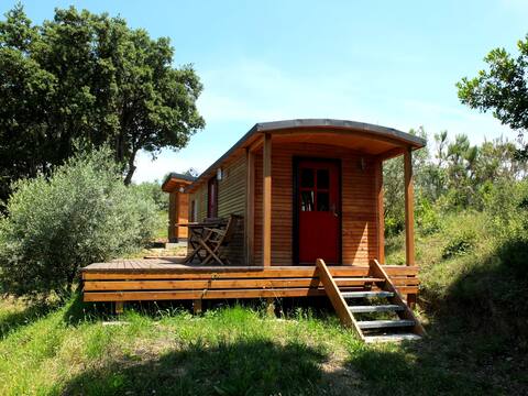 Caravan in the heart of nature