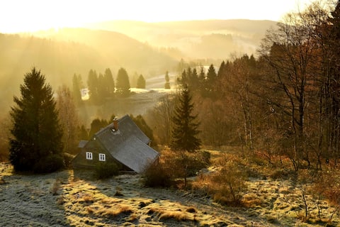 Vlčí Hora cottage in wilderness